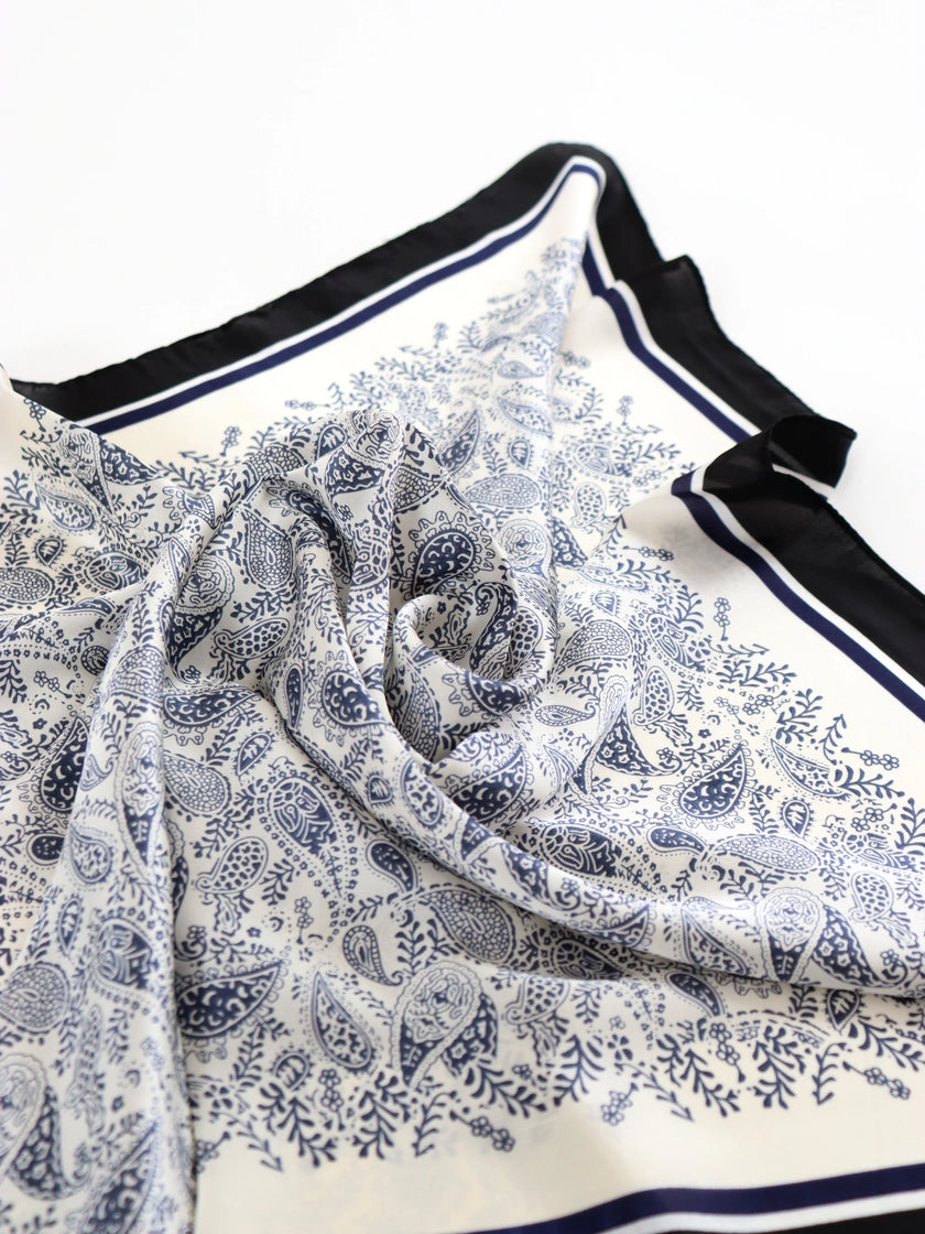 Angels Whisper Freya Paisley Bandana Scarf Blue