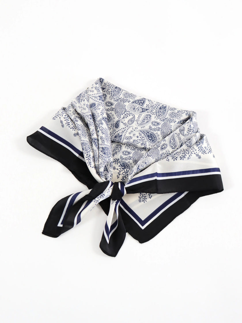 Angels Whisper Freya Paisley Bandana Scarf Blue