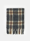 Angels Whisper Classic Check Scarf Grey