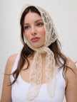 Angels Whisper Citta Lace Head Scarf Cream