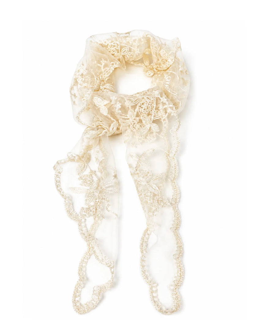 Angels Whisper Citta Lace Head Scarf Cream