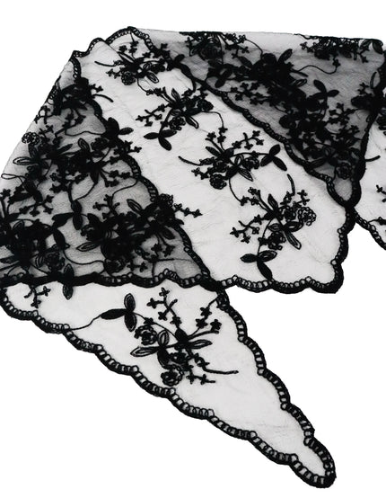 Angels Whisper Citta Lace Head Scarf Black