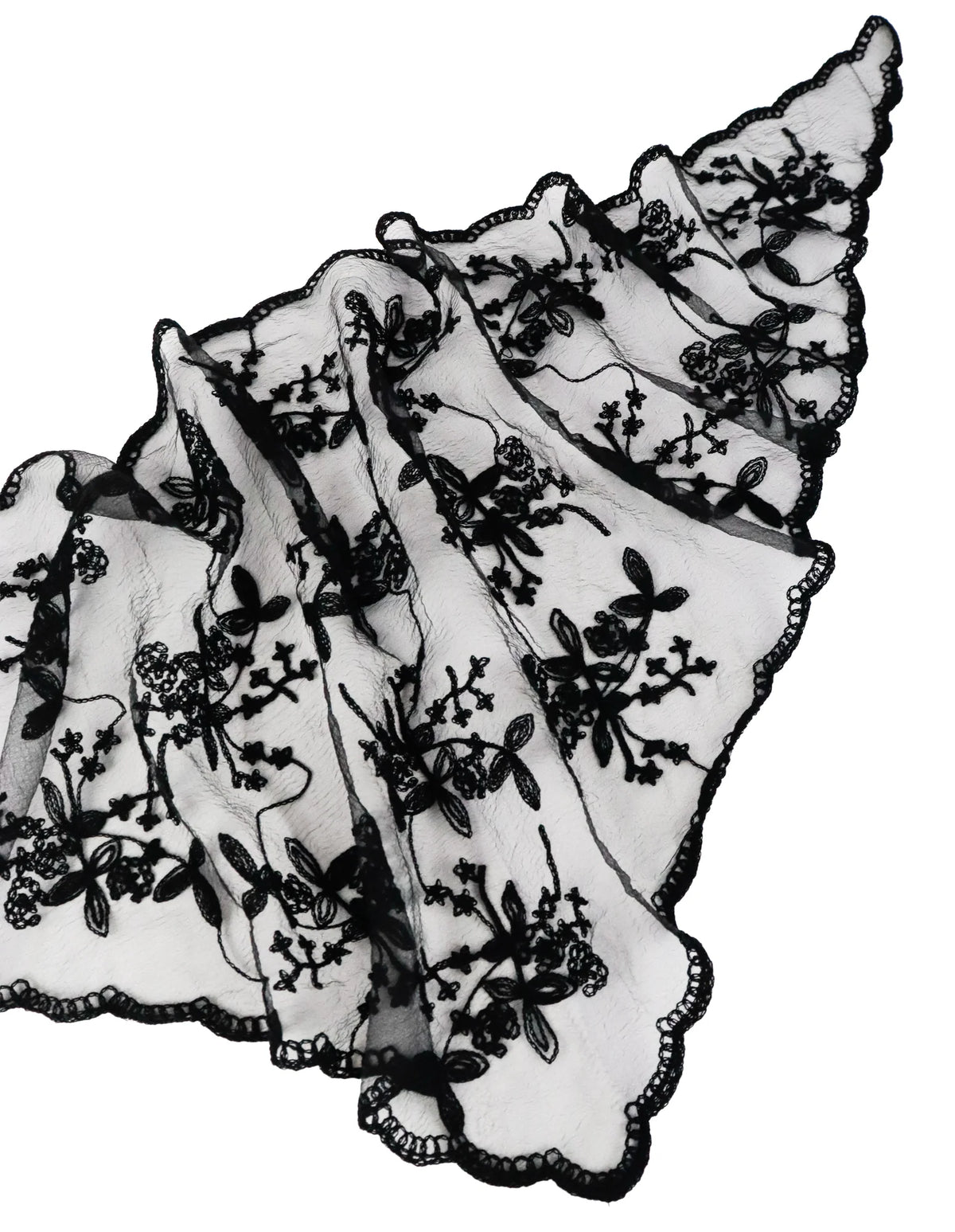 Angels Whisper Citta Lace Head Scarf Black