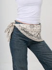 Angels Whisper Solari Symmetric Head Scarf Cream/ Black
