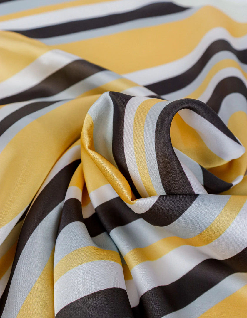 Angels Whisper Raye Striped Head Scarf Yellow