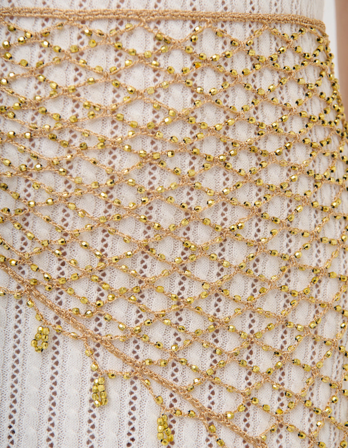 Angels Whisper Dune Shimmering Waist Tie Gold