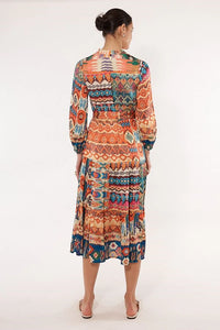 Rubyyaya Aztec Midi Dress Multi