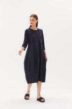 Load image into Gallery viewer, Tirelli Ovoid Combo Dress Navy
