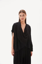 Load image into Gallery viewer, Tirelli Wrap Front Top Black
