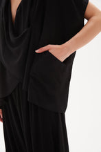 Load image into Gallery viewer, Tirelli Wrap Front Top Black
