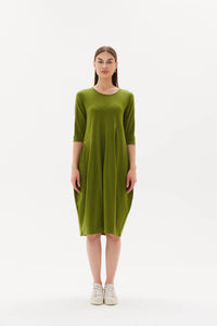 Tirelli Diagonal Seam Dress Meadow Green