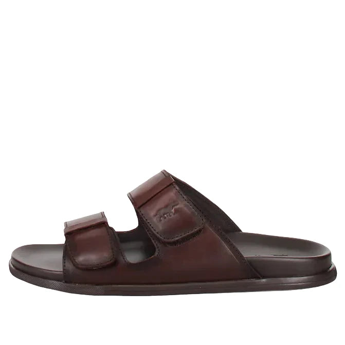 Wild Rhino Acton Mens Slide Sandals Brown