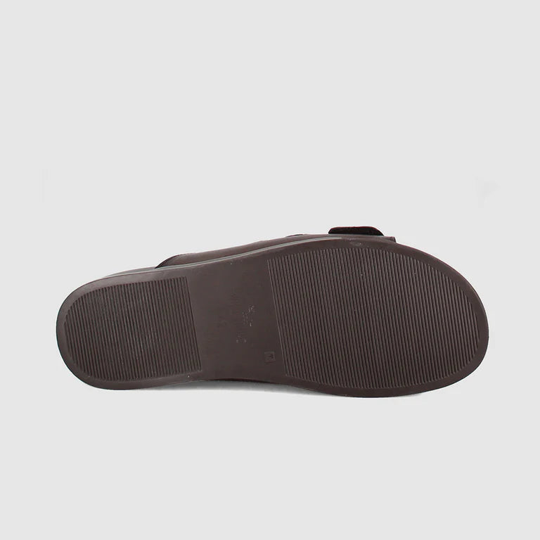 Wild Rhino Acton Mens Slide Sandals Brown