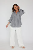 ALEXANDRA Danill Blouse Black Stripe
