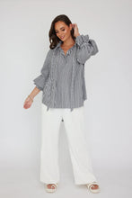 Load image into Gallery viewer, ALEXANDRA Danill Blouse Black Stripe
