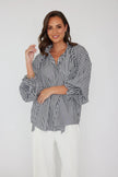 ALEXANDRA Danill Blouse Black Stripe