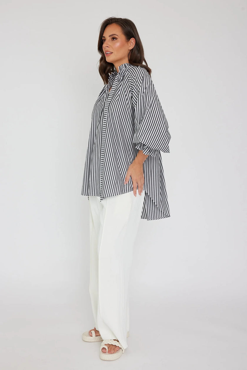 ALEXANDRA Danill Blouse Black Stripe