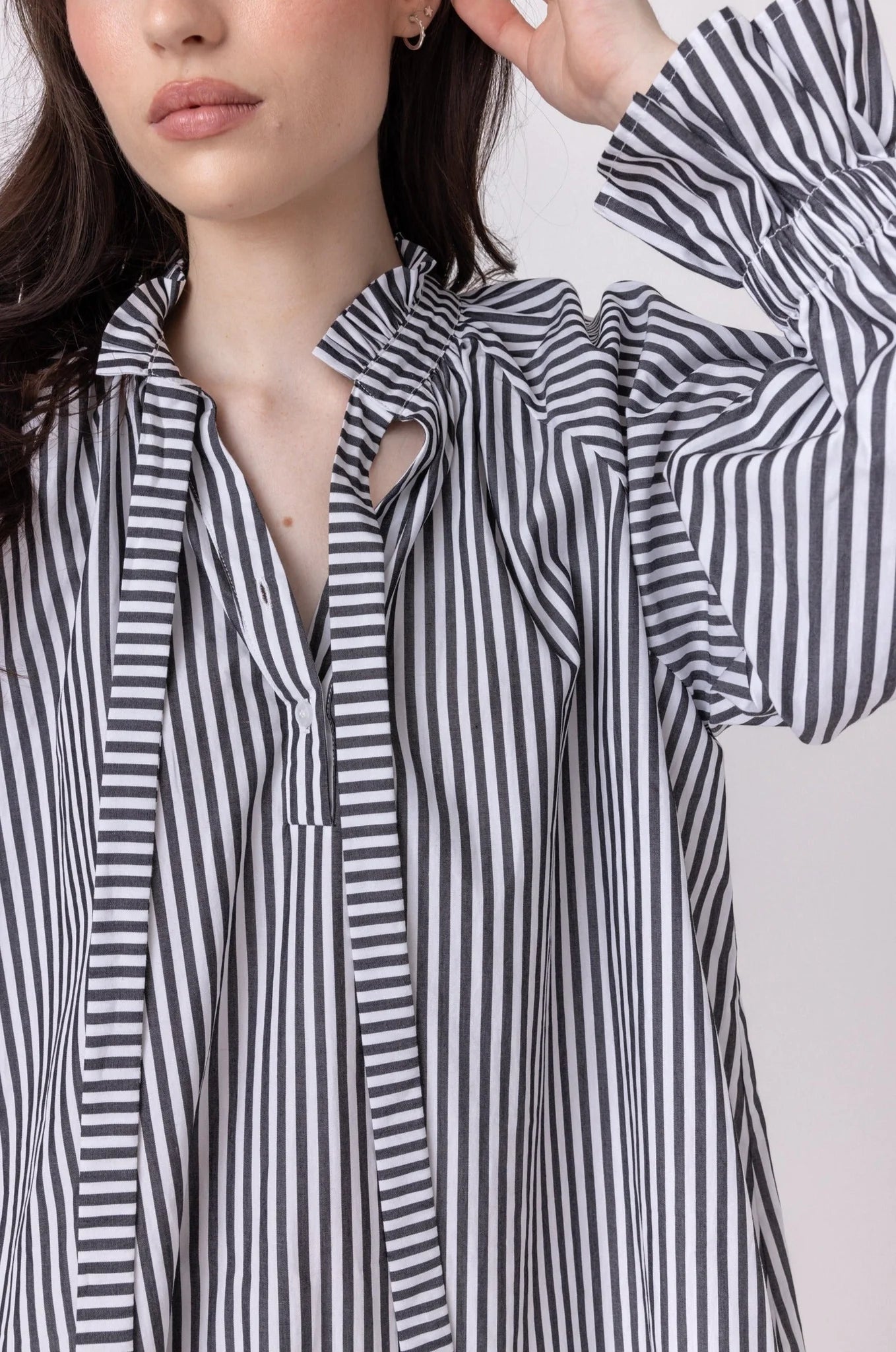 ALEXANDRA Danill Blouse Black Stripe