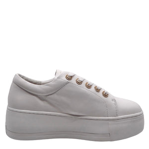 Alfie & Evie Fast White Leather