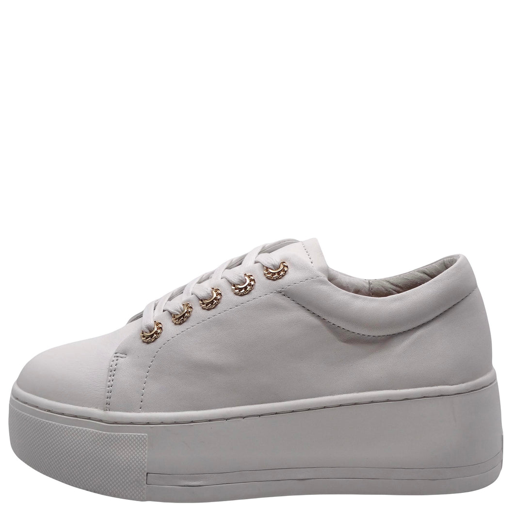 Alfie & Evie Fast White Leather