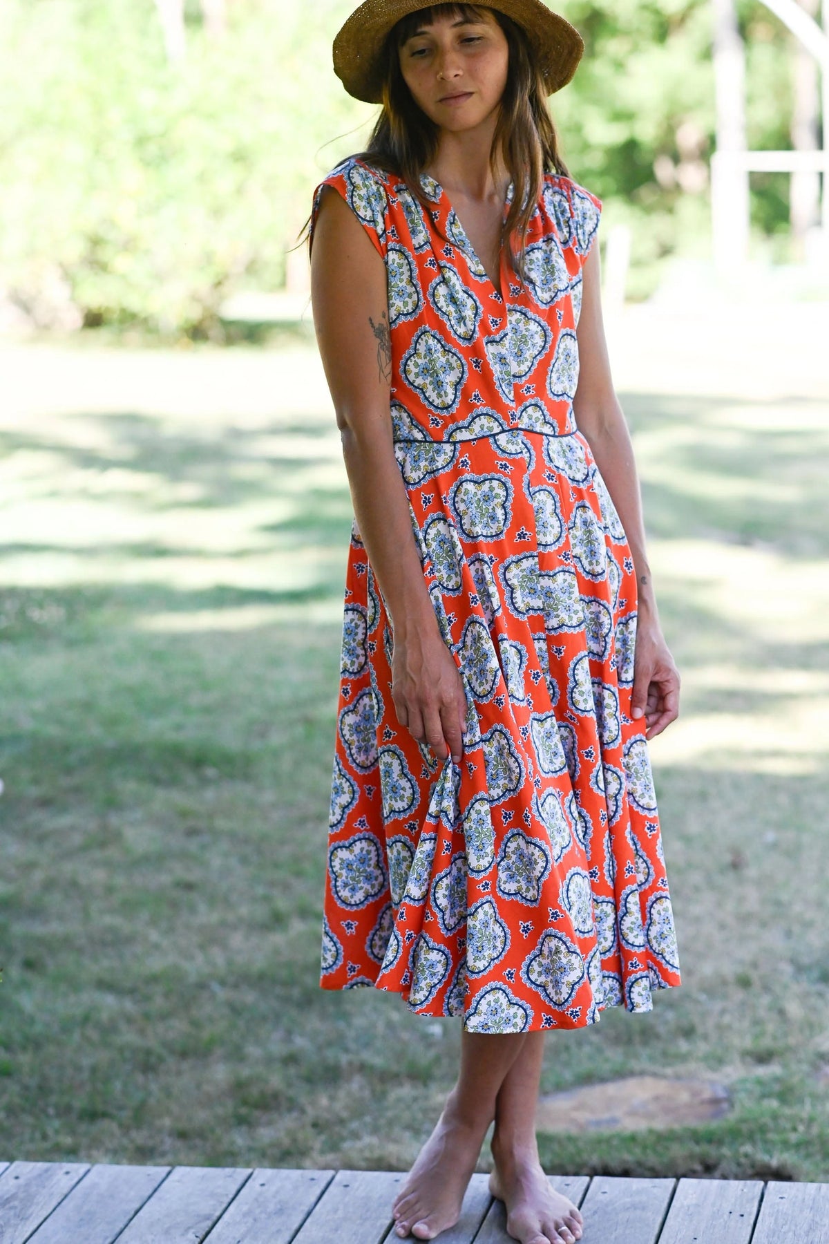 Lazybones Allegra Dress Aloha Print