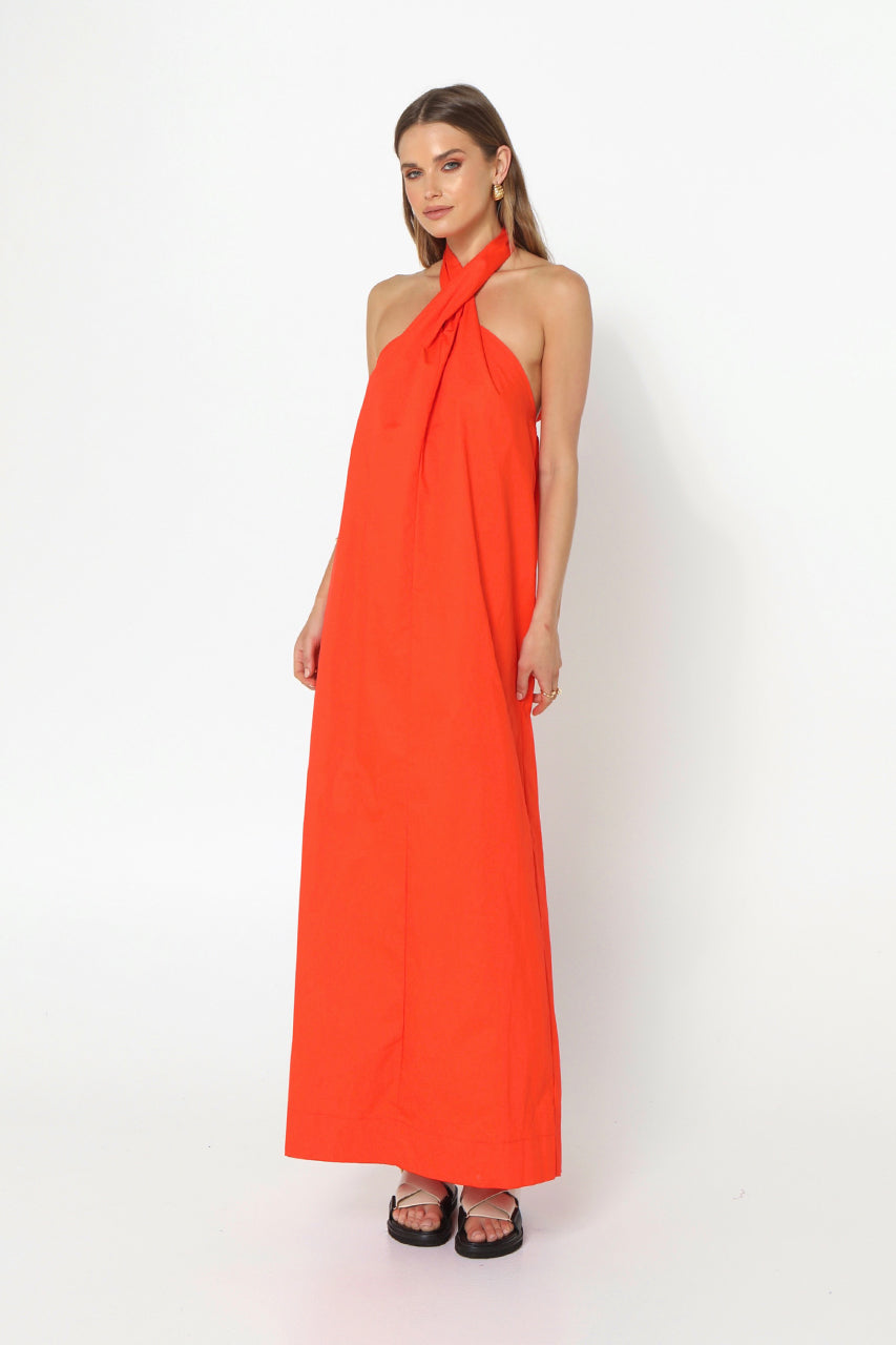Madison The Label Amber Maxi Dress Flame