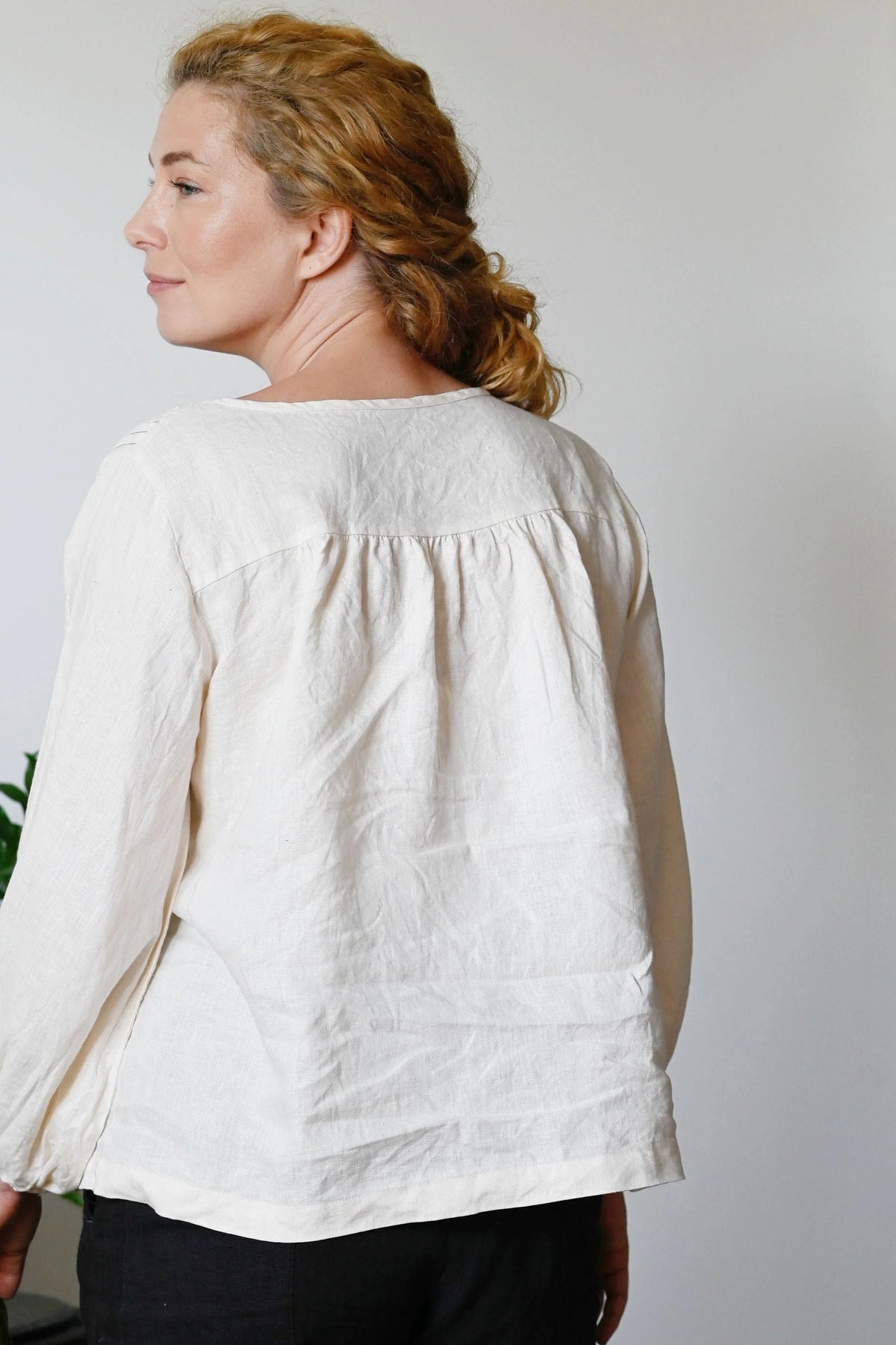 Lazybones Amelia Top Cream Linen