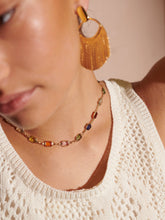 Load image into Gallery viewer, Lustre &amp; Sage Sorrento Vivid 18K Gold Plated Necklace Multi

