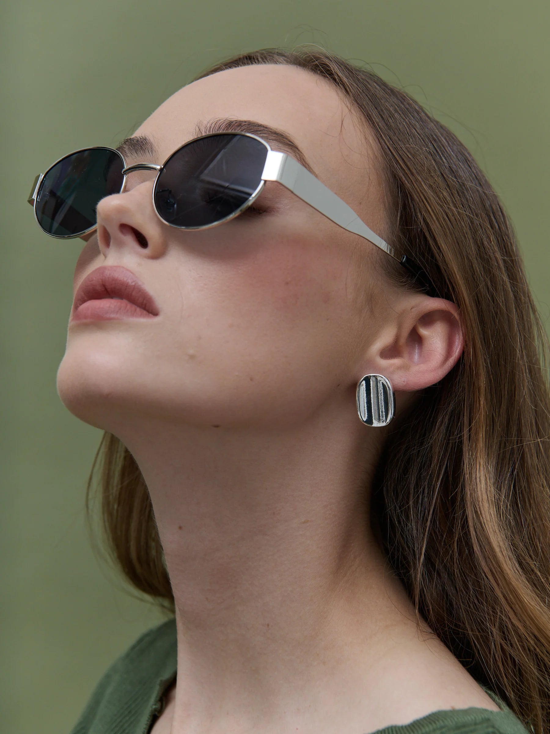 Lustre & Sage Lola Sterling Silver Plated Earrings