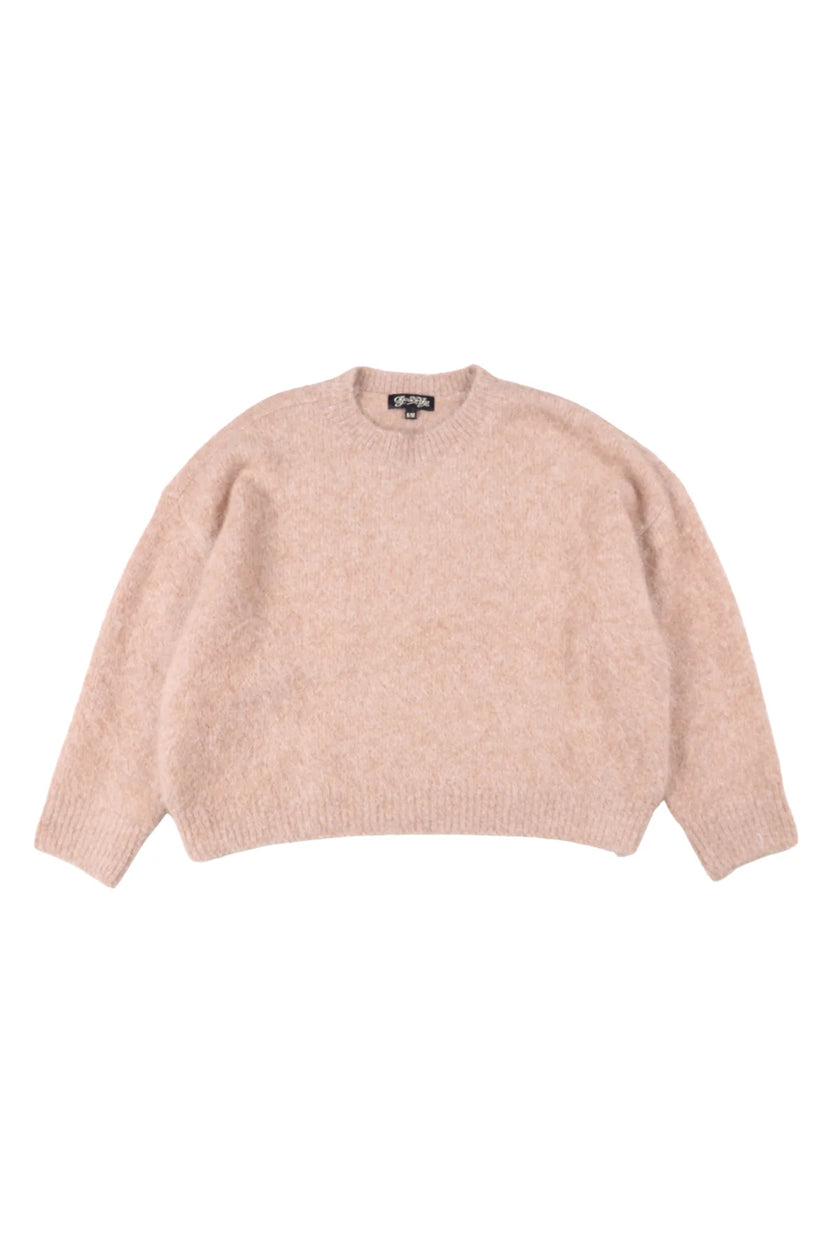 Olga De Polga Aspen Knit Sweater Beige Alpaca