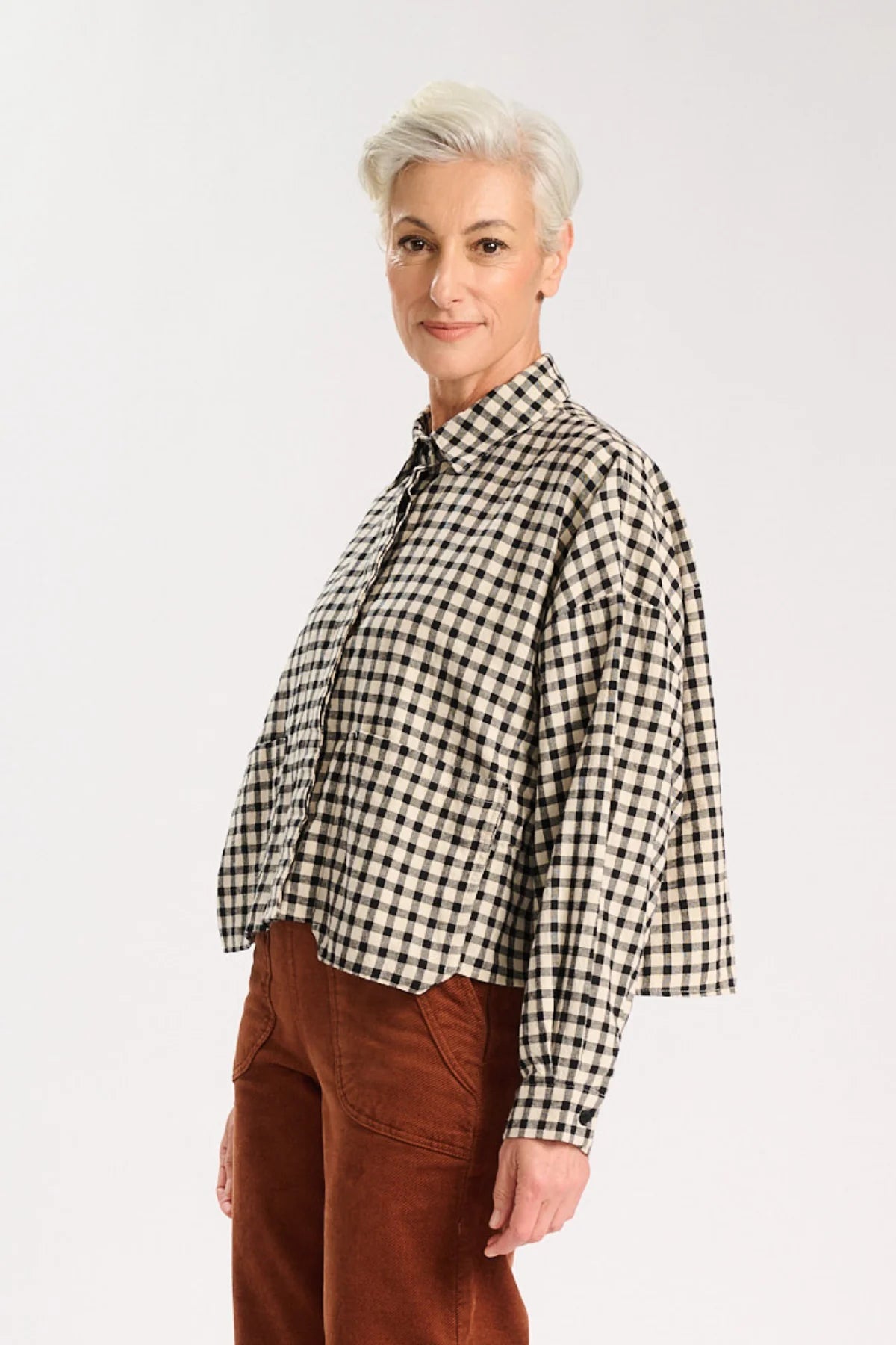 Olga de Polga Axis Cotton Shirt Gingham