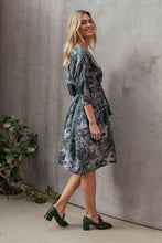 Load image into Gallery viewer, M. A. Dainty Playground Dress Painted Leaves Print
