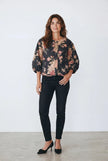 Miss Rose Sister Violet Mitsuko Padded Jacket Midnight Rose Floral