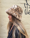 Cinnamon Creations 7532 Leopard Bucket Hat White/ Beige