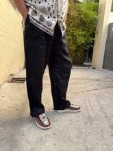 Load image into Gallery viewer, Milkman Linen Pant Black Pie
