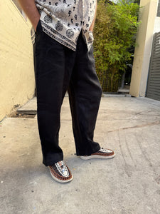 Milkman Linen Pant Black Pie