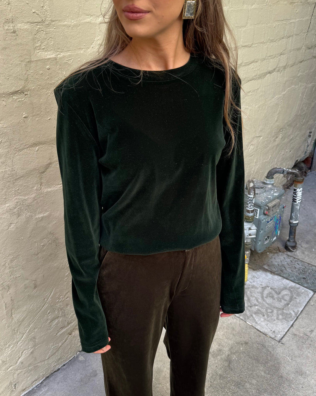 365 Days Velvet Underground Top Dark Green