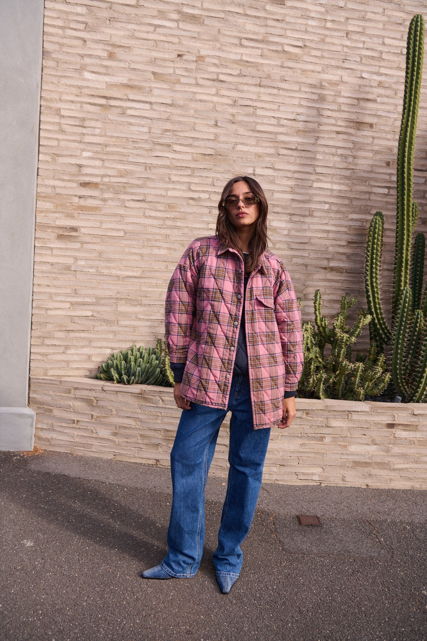 Barry Made George Jacket Pink Check