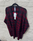 M. A. Dainty Dipper Cardigan Rodeo Check