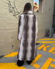 DEA The Label Faux Fur Trench Arctic Fox Cream