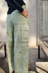 Barry Made Marlowe Pants Green Check