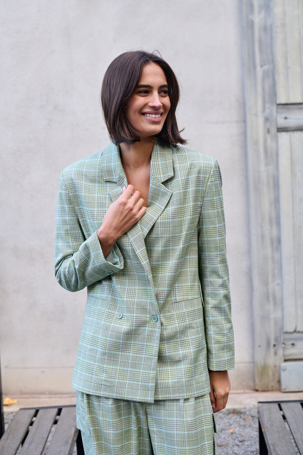 Barry Made Rowan Blazer Green Check