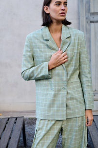 Barry Made Rowan Blazer Green Check