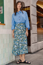 Load image into Gallery viewer, Barry Made Conrad Skirt Blue Floral
