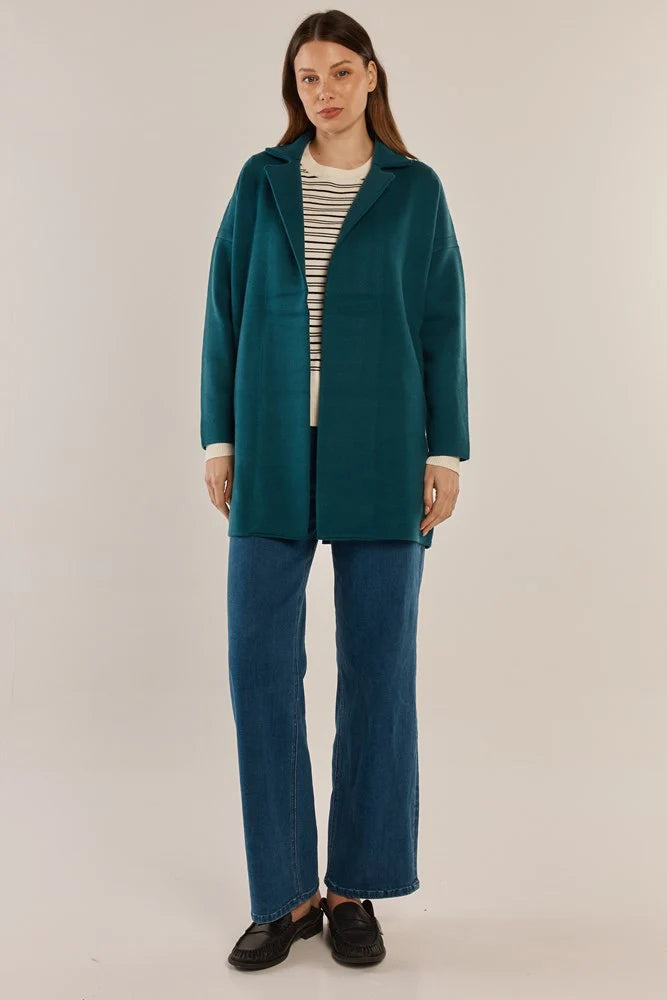 Betty Basics Bristol Coatigan Teal Green
