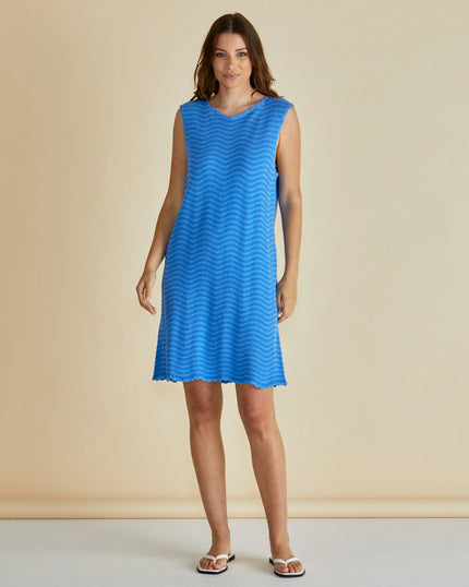 Betty Basics Viola Tank Dress Blue Stripe