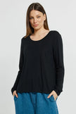 Betty Basics Westin Blended Wool Tee Black