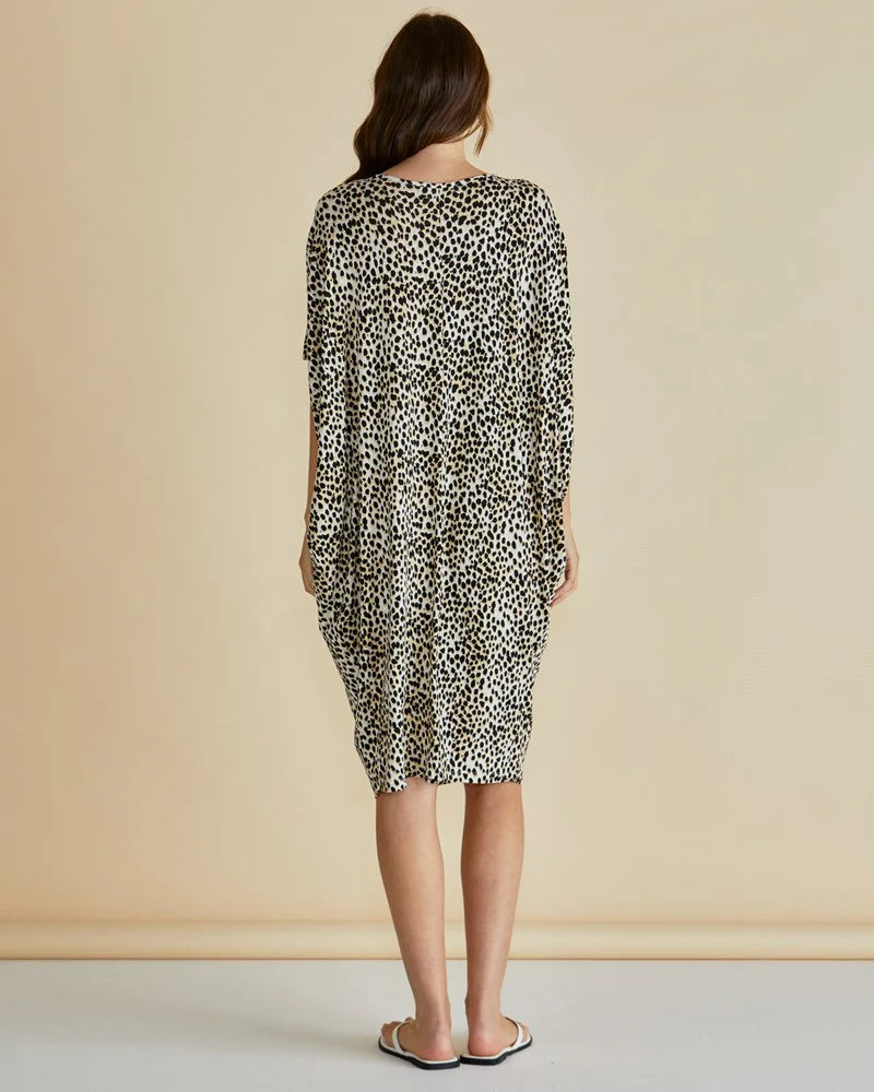 Betty Basics Maui Dress Cheetah Neutral