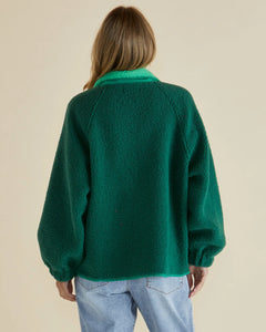 Betty Basics Franklin Fleecy Jacket Green