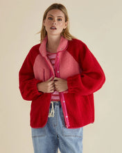 Load image into Gallery viewer, Betty Basics Franklin Fleecy Jacket Pink/ Red
